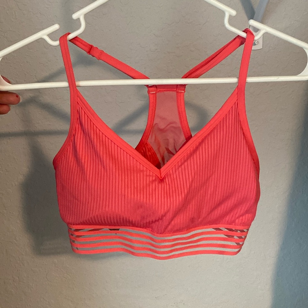 Pink Sports Bra